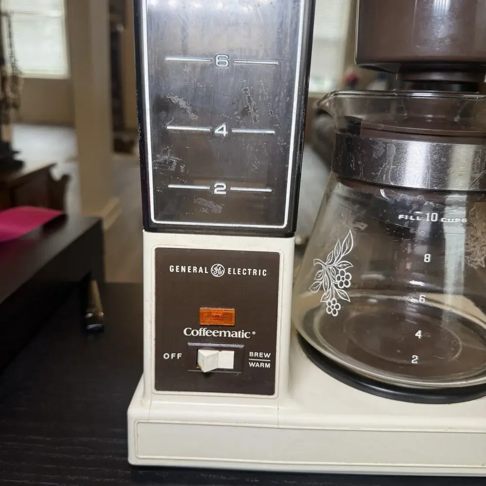Vintage GE Coffeematic Brew Starter 10cup Coffee Maker Tested